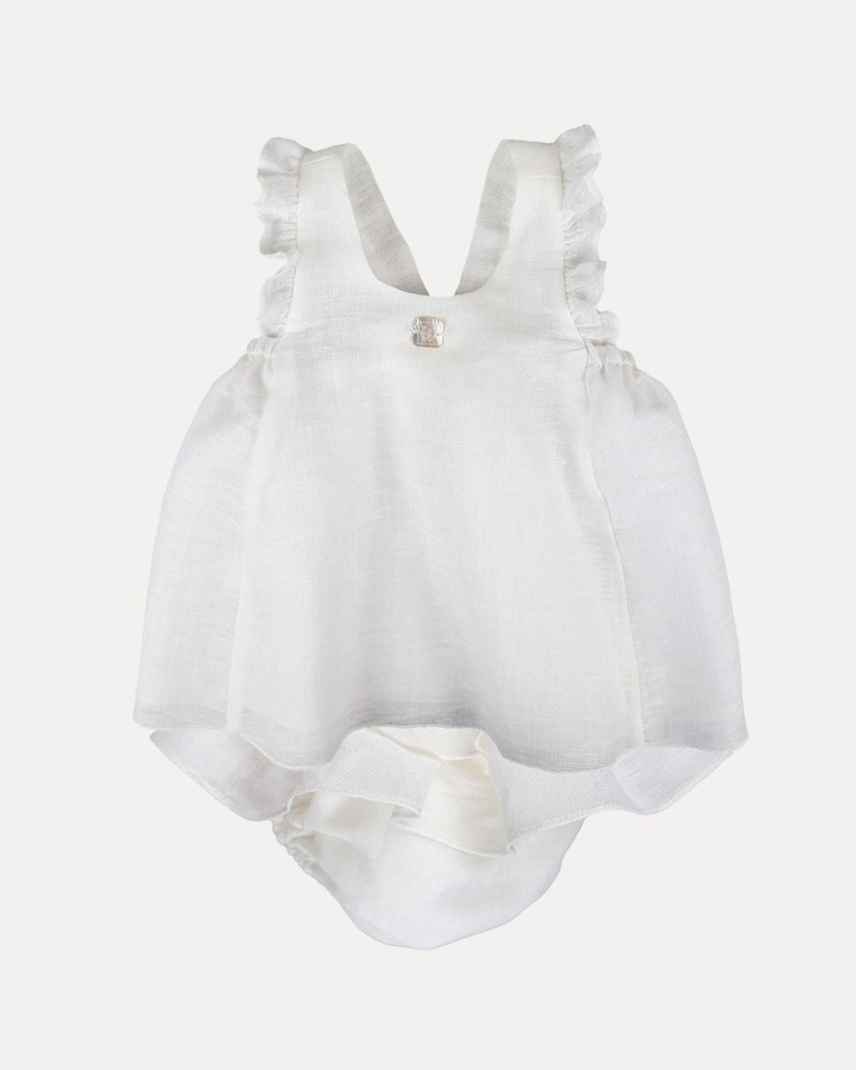 BIKIBEBE WHITE LINEN FABRIC