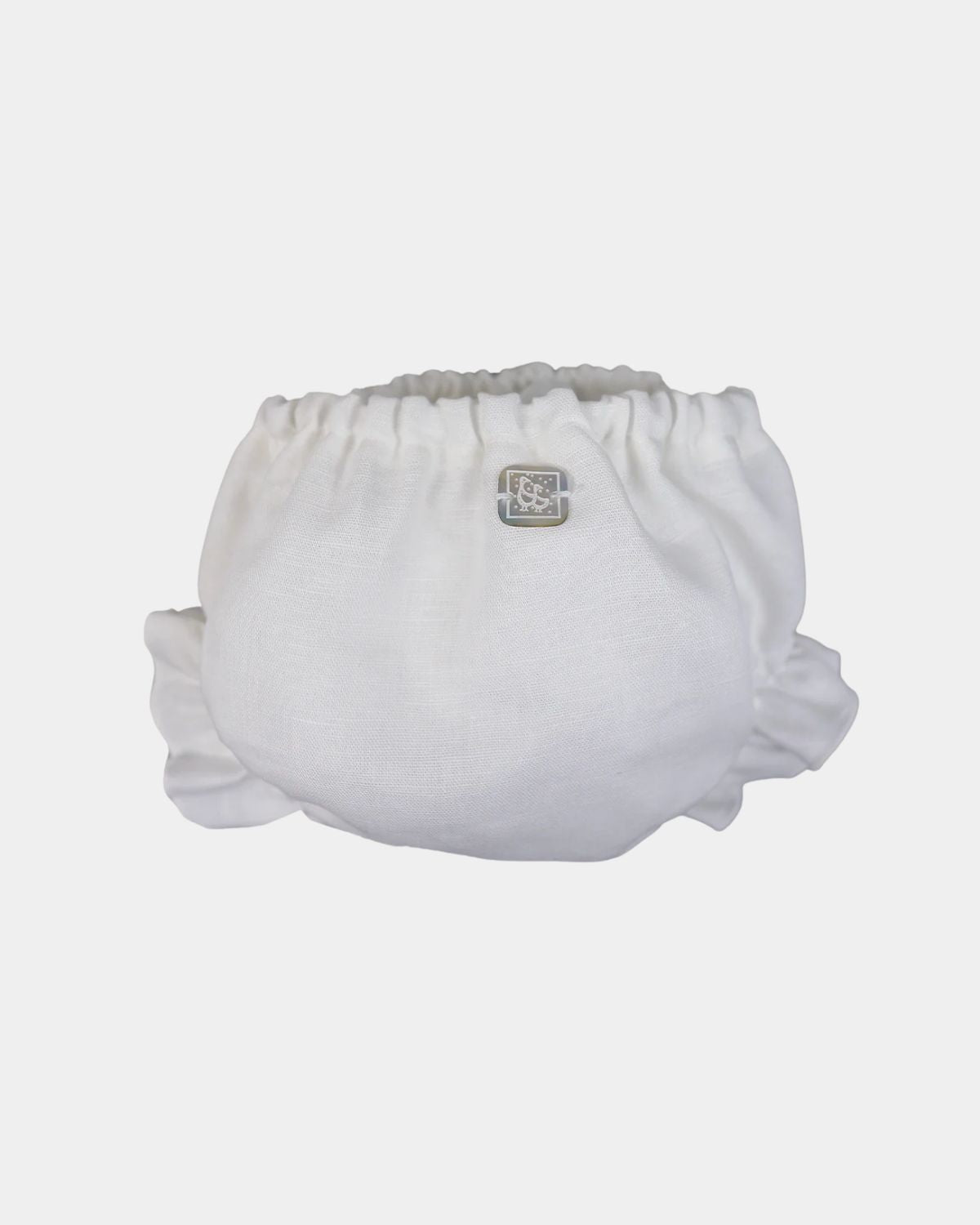 CUBRE PAÑAL LINO BLANCO