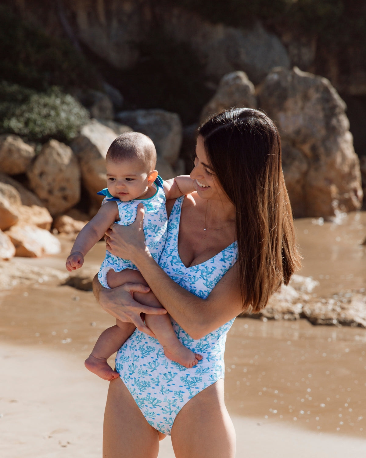 COSTUME DA BAGNO PER NEONATI CORALLO