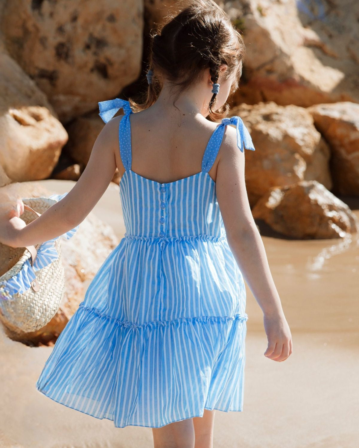 ABITO IN VOILE A RIGHE