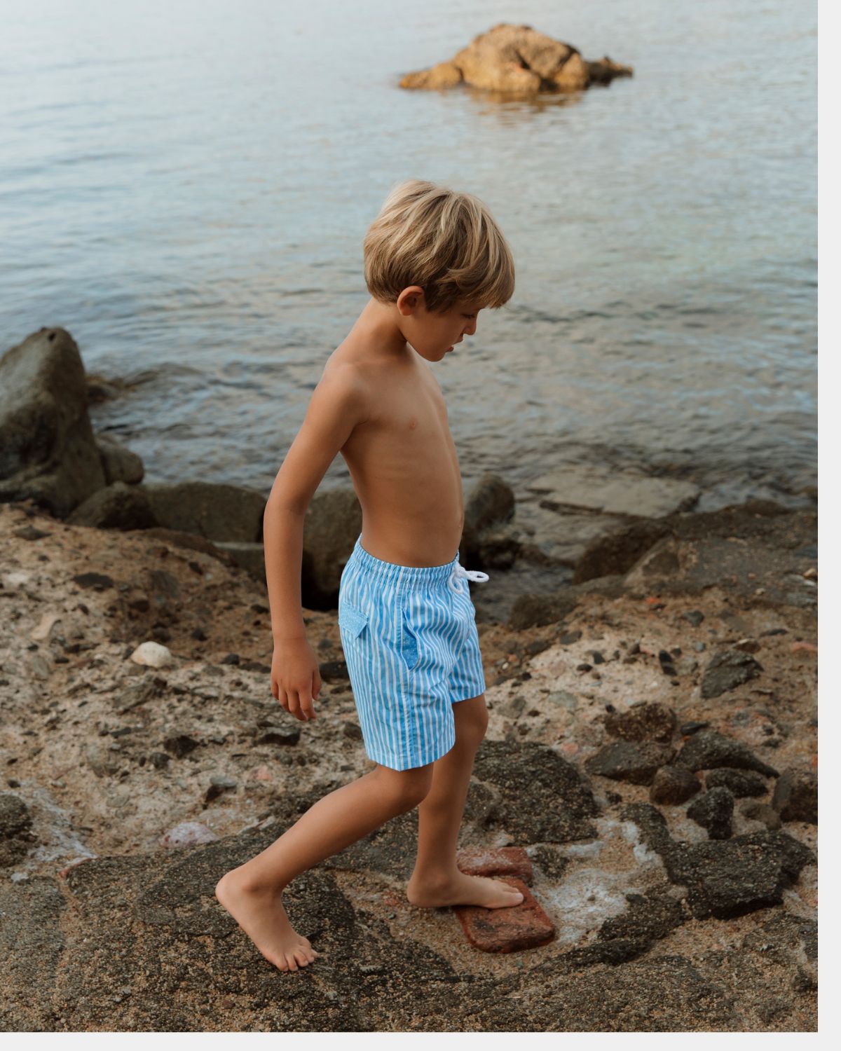 BOXER DA SURF A RIGHE PER BAMBINI