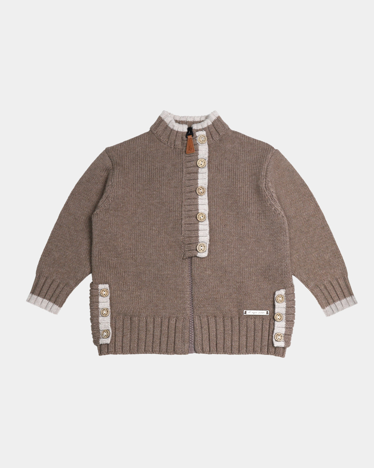 CHAQUETA MARRON-BEIG