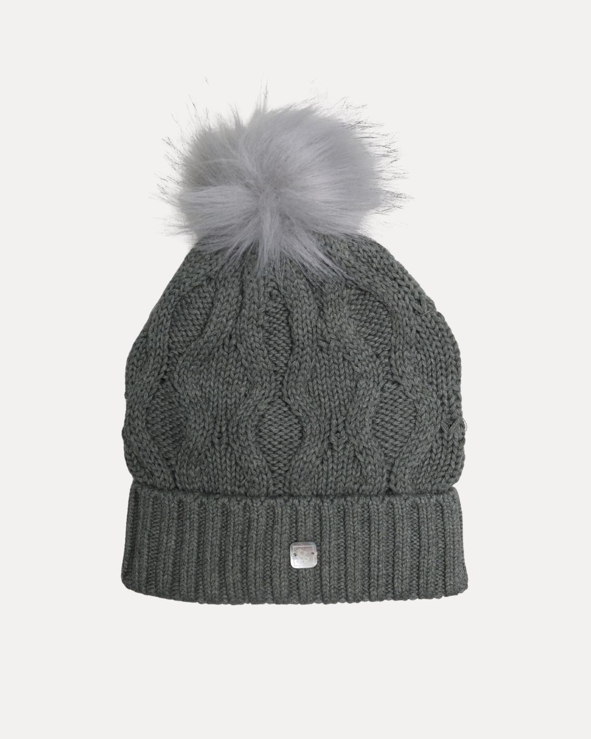 GORRO TRENZAS CAQUI