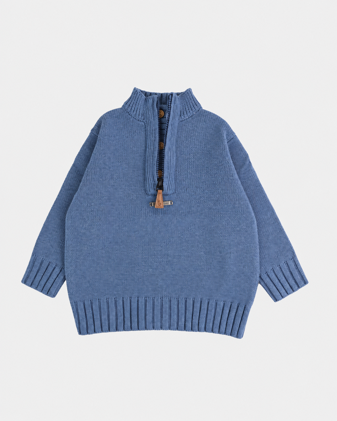 JERSEY DOBLE CUELLO AZUL