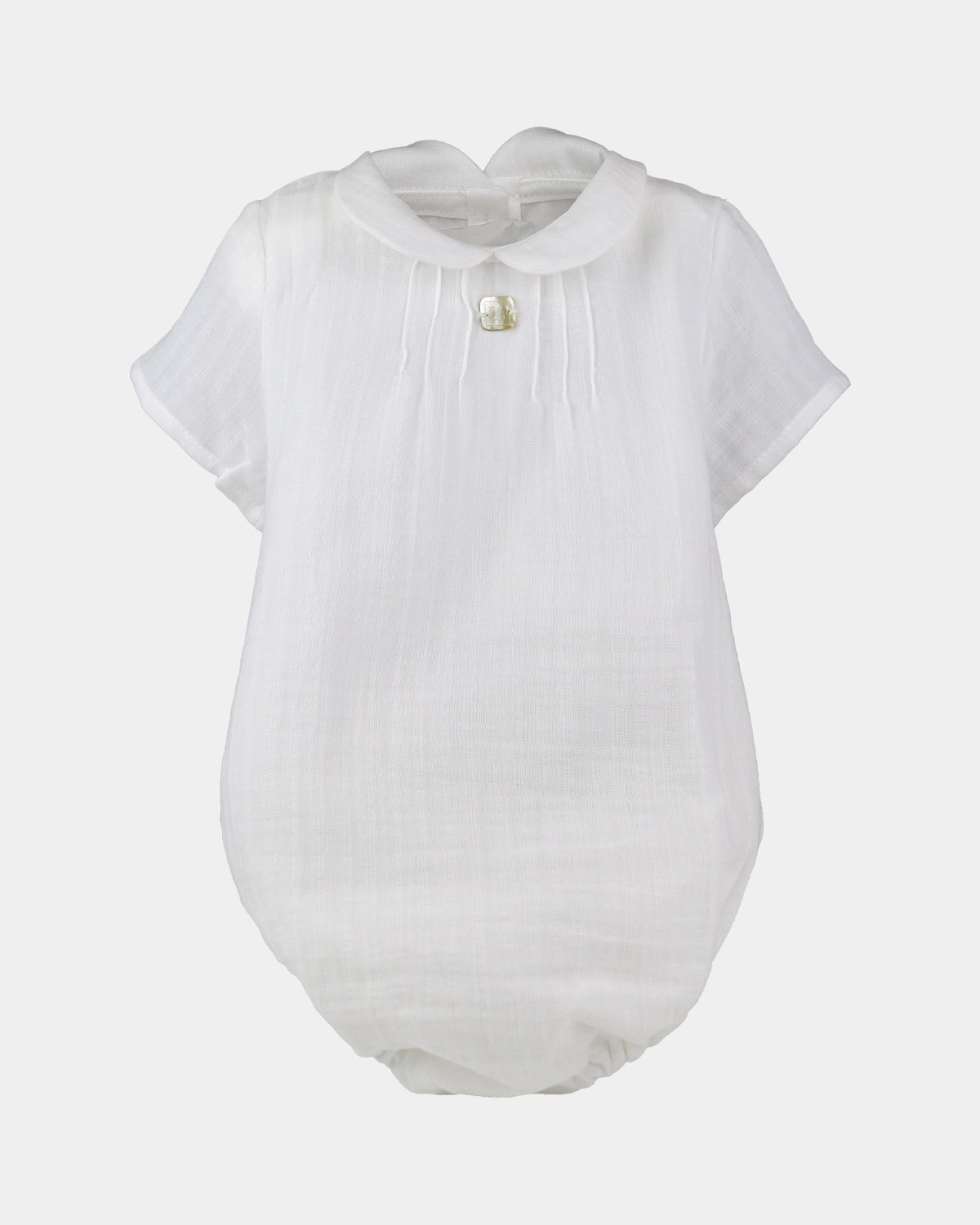 LINEN BLOUSE/BODYSUIT IN ECRU