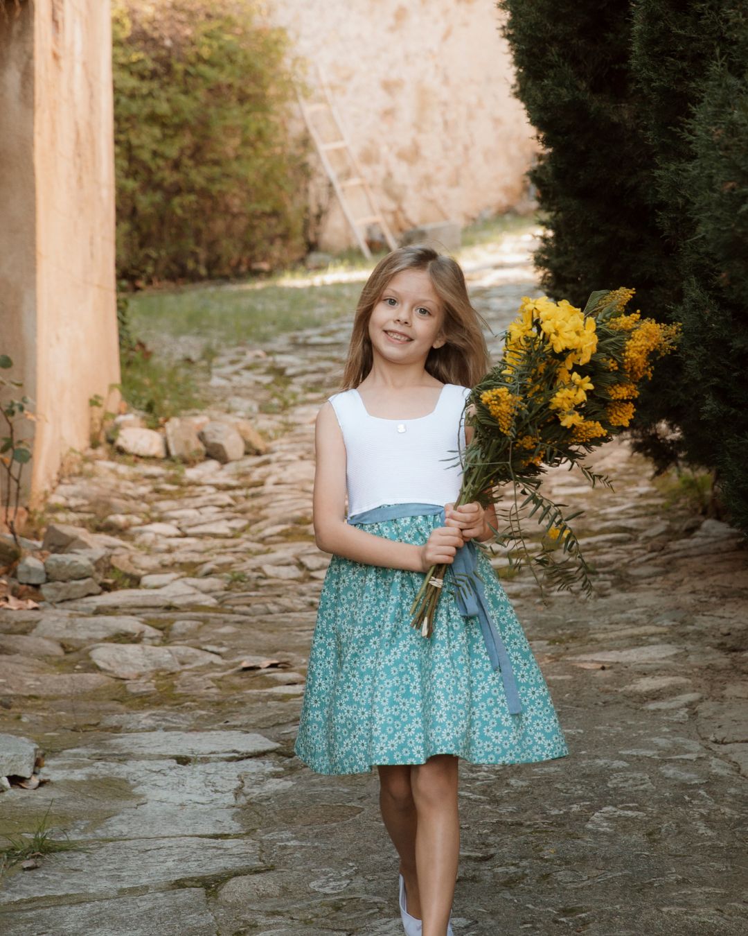 SANDRA DAISY STRAP DRESS