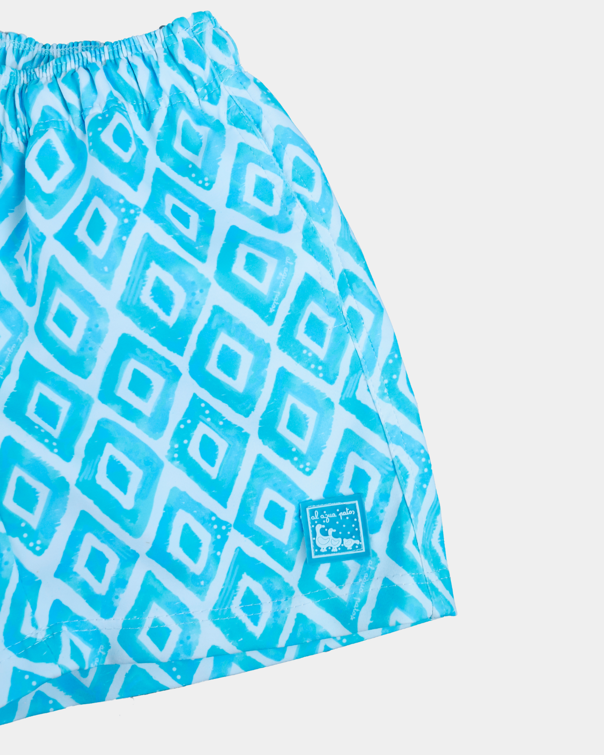 Boxer da surf con motivo a rombi per bambino