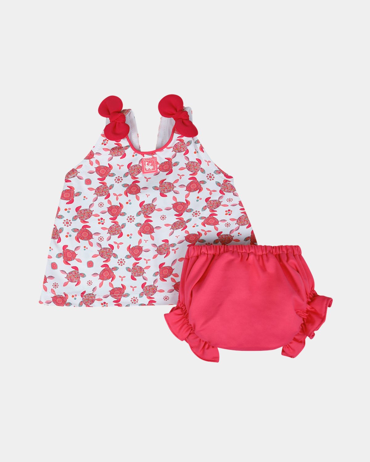 BIKI BEBE LYCRA TORTUGAS ROJA