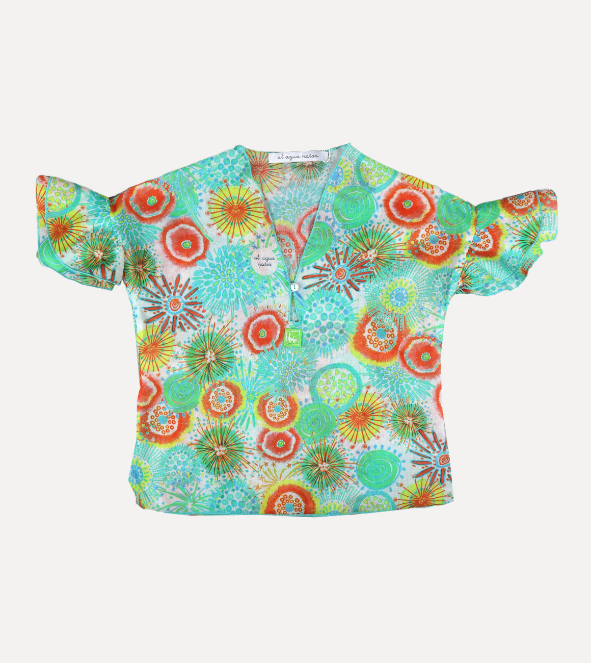 FIRE PRINT KAFTAN
