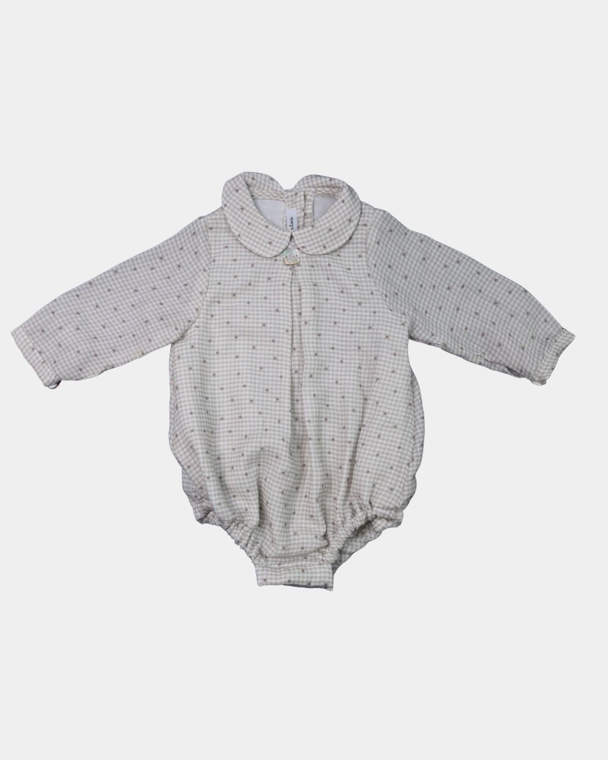 BLUSA/BODY VICHY BEIG ESTRELLITA