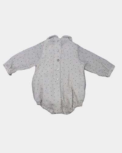 BLUSA/BODY VICHY BEIG ESTRELLITA