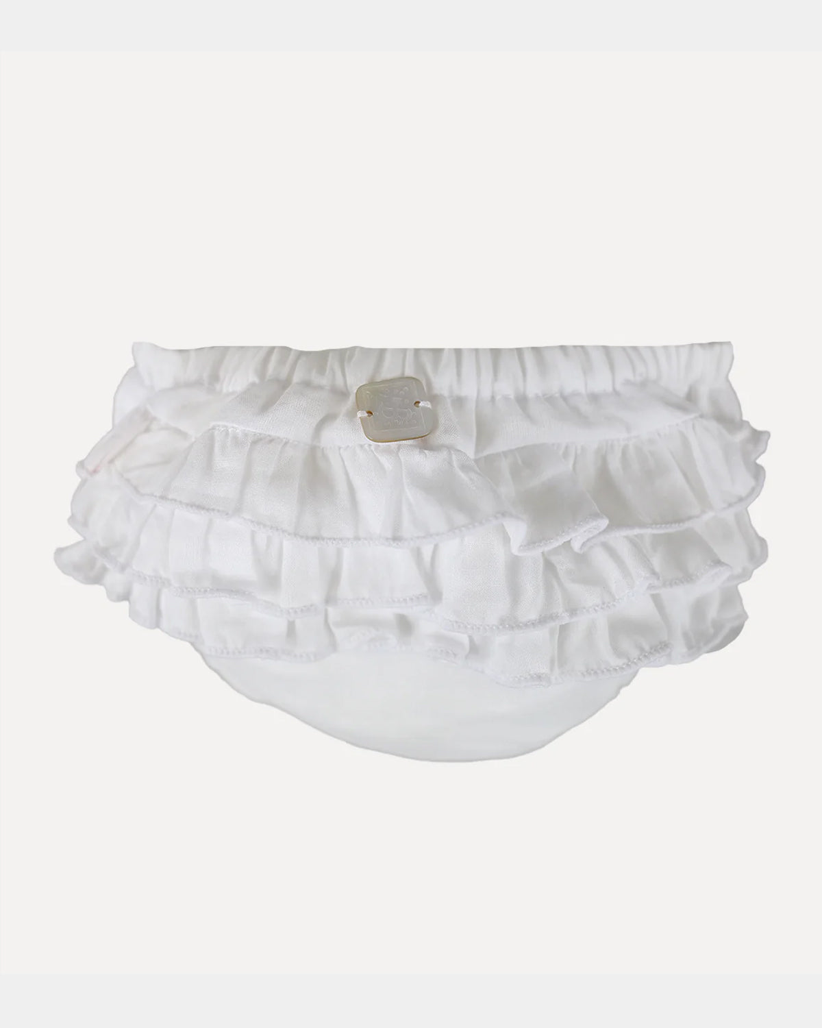 WHITE VOILE DIAPER COVER