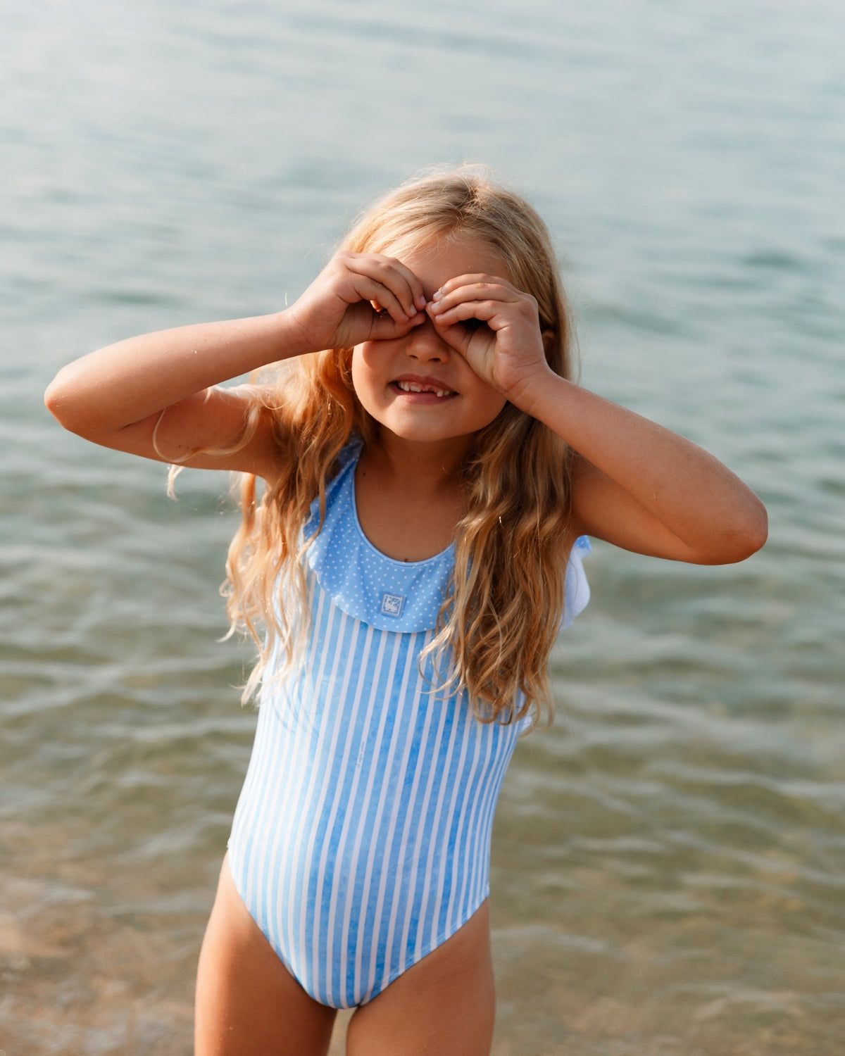 BAÑADOR VOLANTE RAYAS