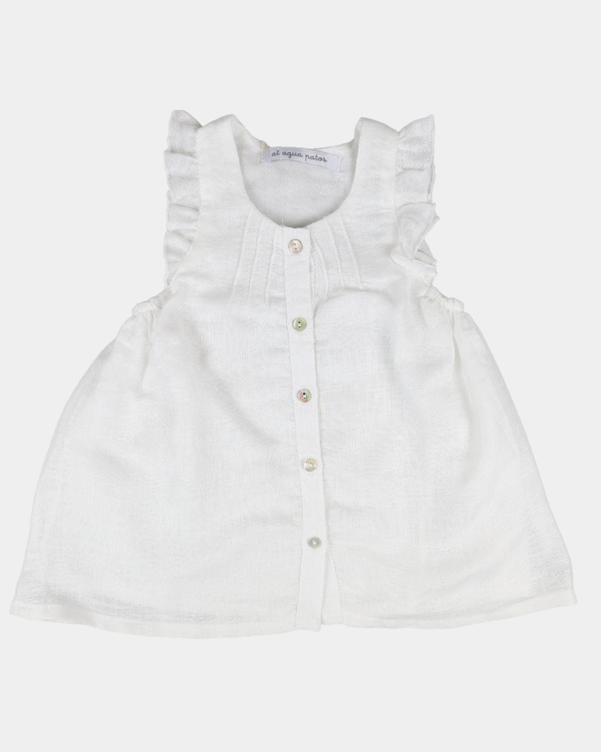 MILAN ECRU LINEN BLOUSE