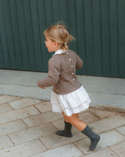 VESTIDO ALEX VICHY BEIG ESTRELLITA