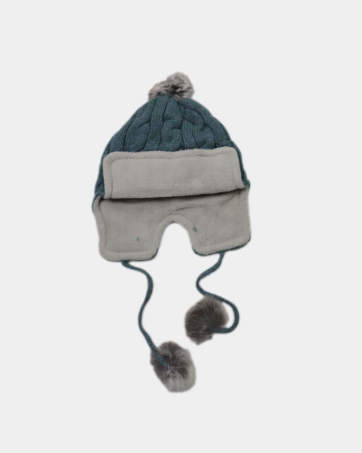 GORRO TRENZAS PIEL VERDE