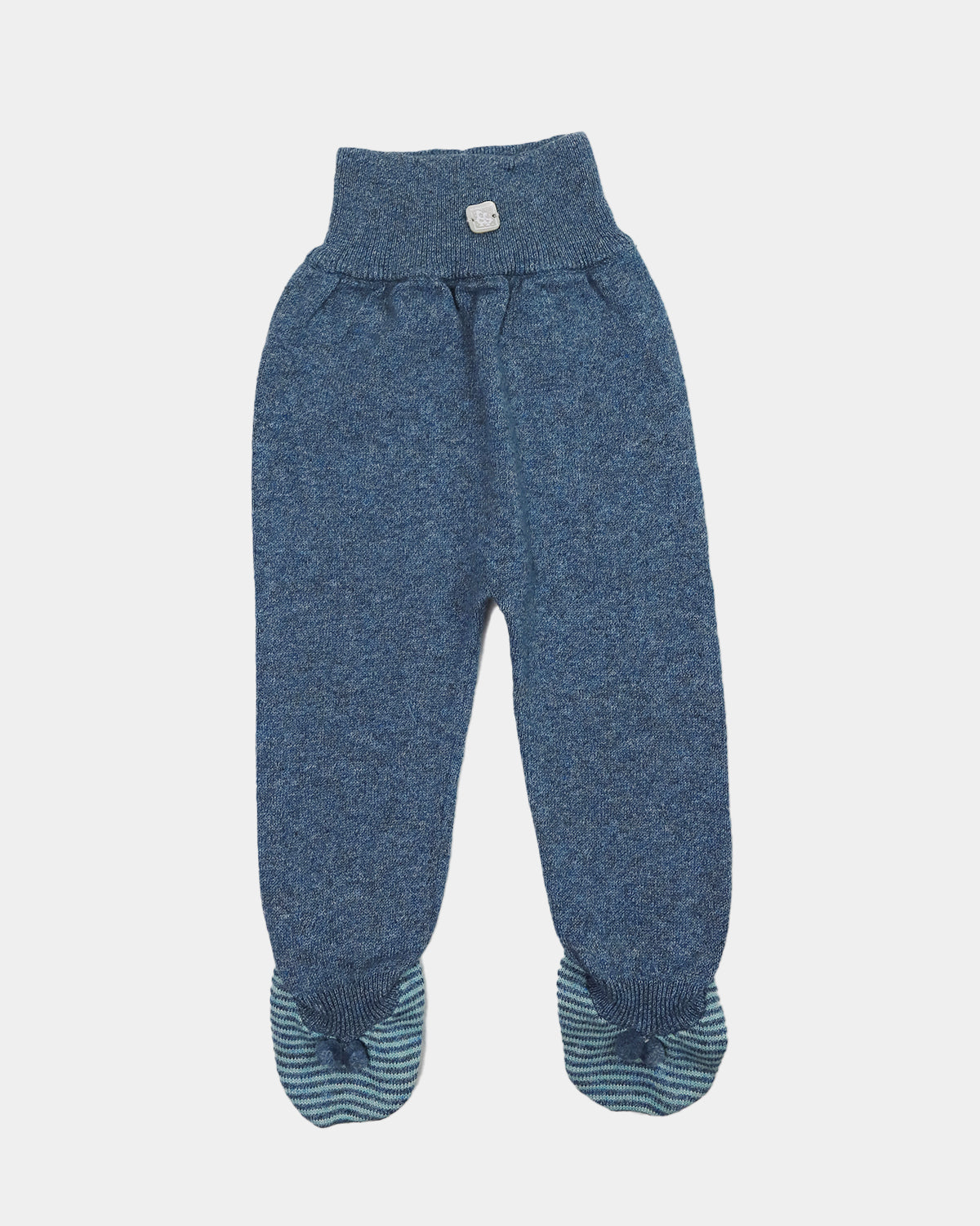 POLAINA PIE RAYITAS ESMERALDA-AGUA