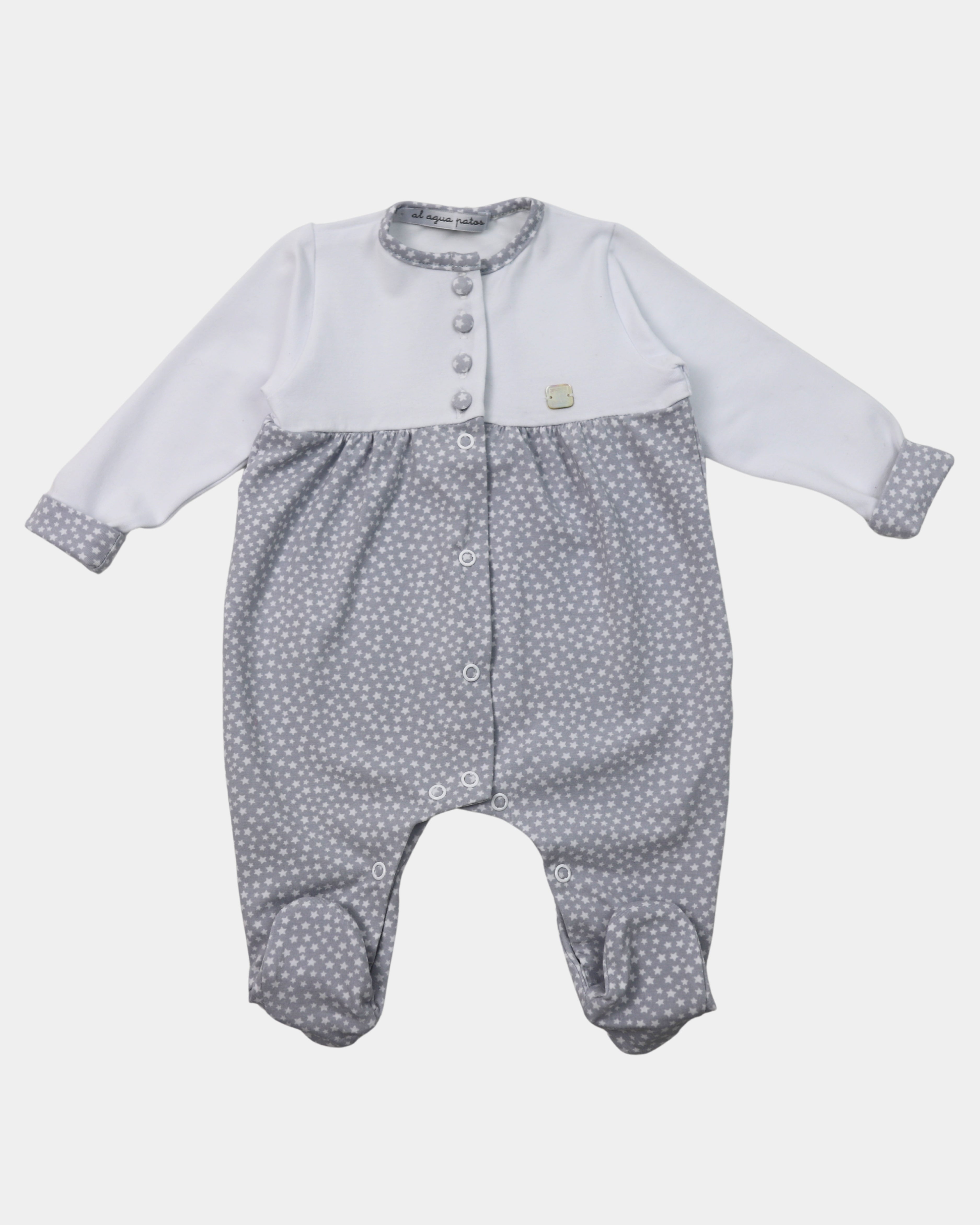 PIJAMA ESTRELLITAS GRIS