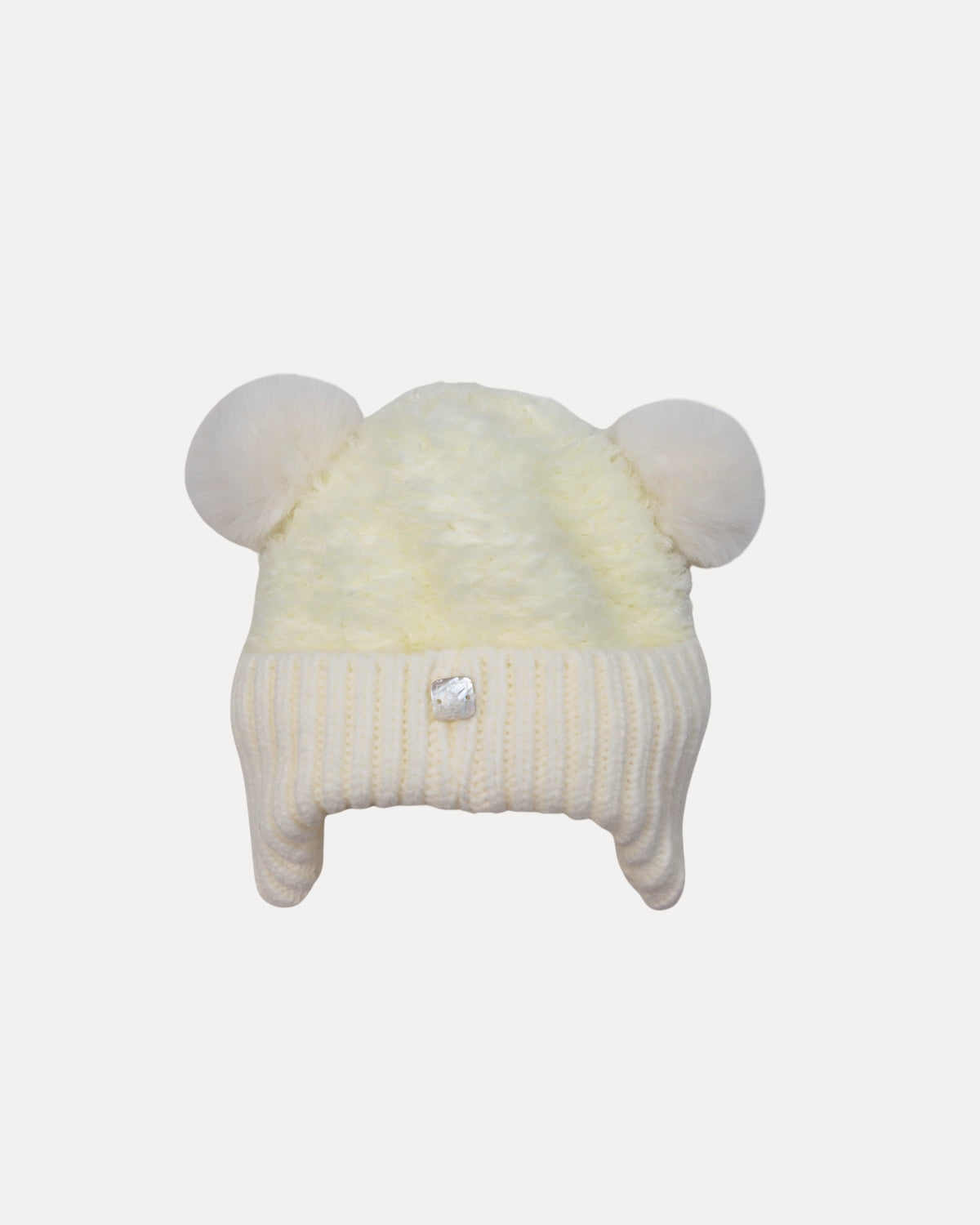GORRO POMPOM OSITO CRUDO