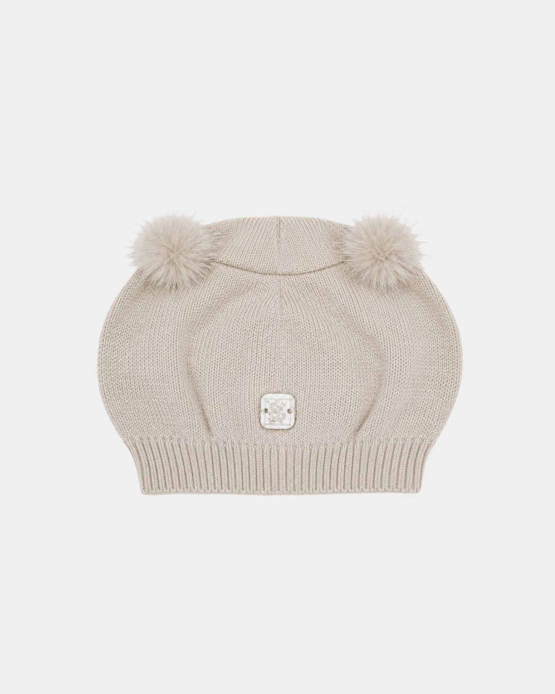 GORRO BASICO BEIG CON POMPÓN