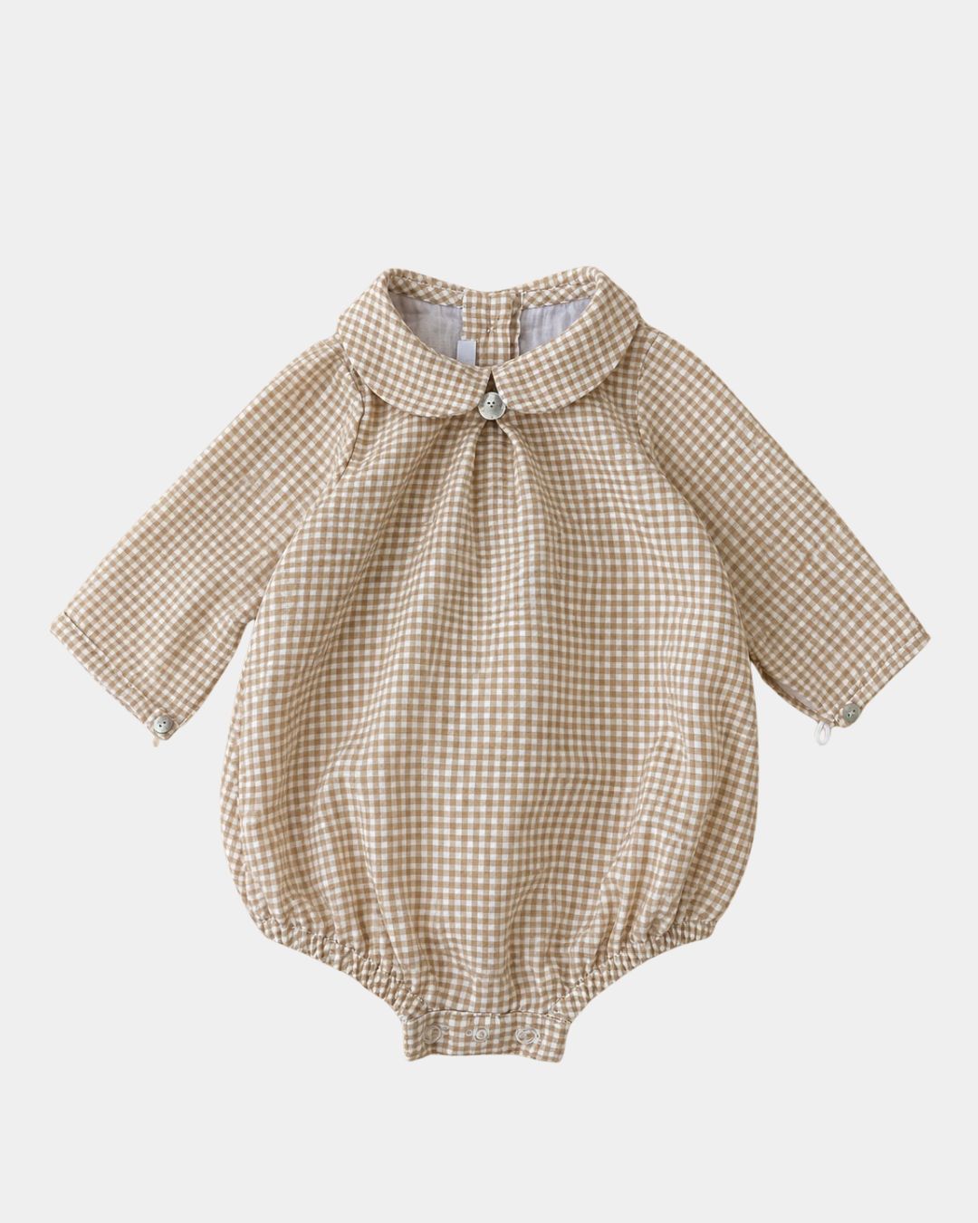 BLUSA/BODY VICHY OCRE