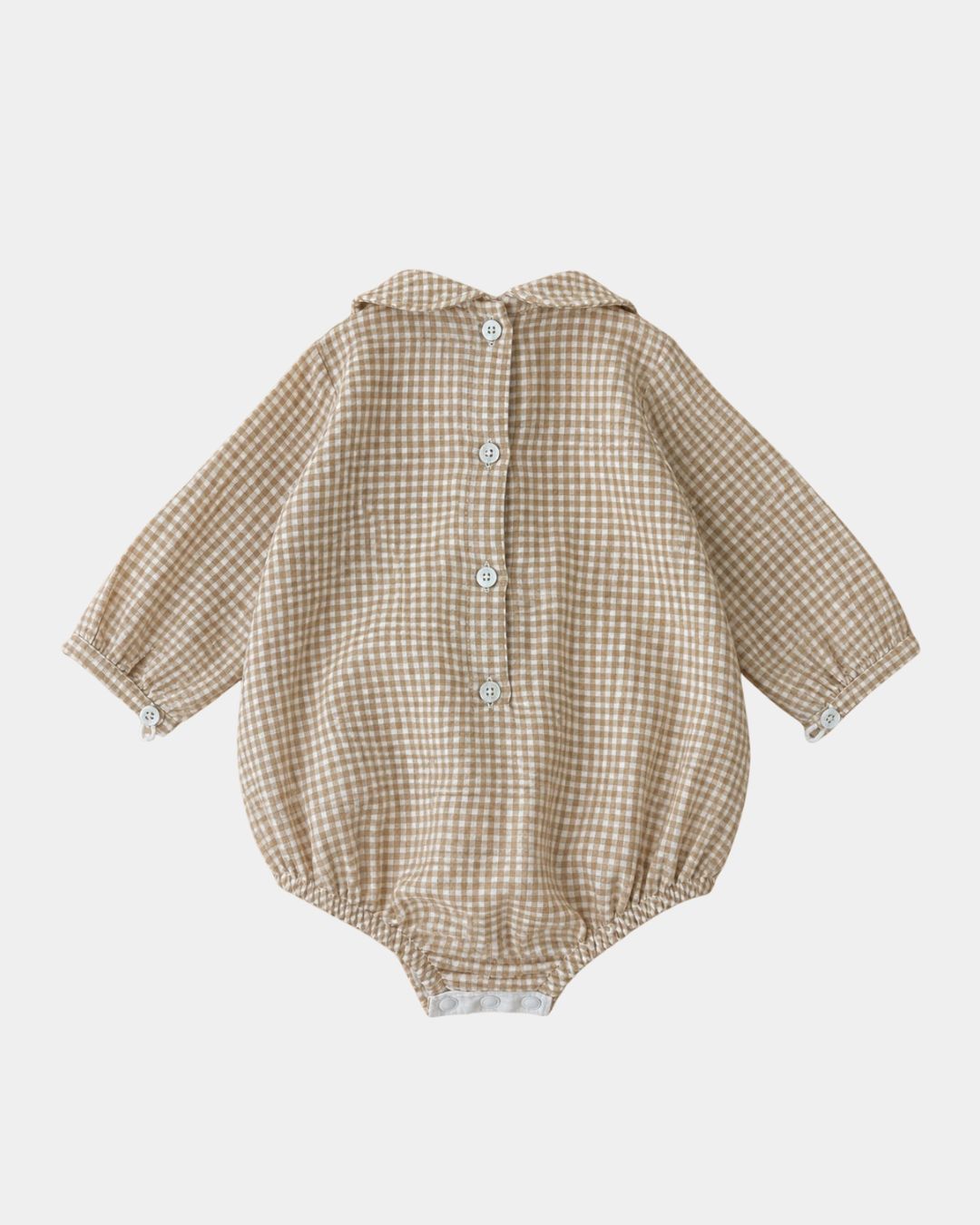 BLUSA/BODY VICHY OCRE