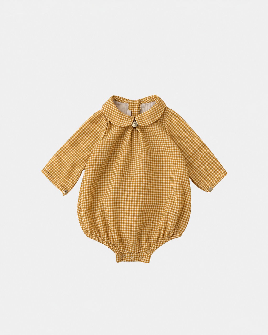 BLUSA/BODY VICHY OCRE