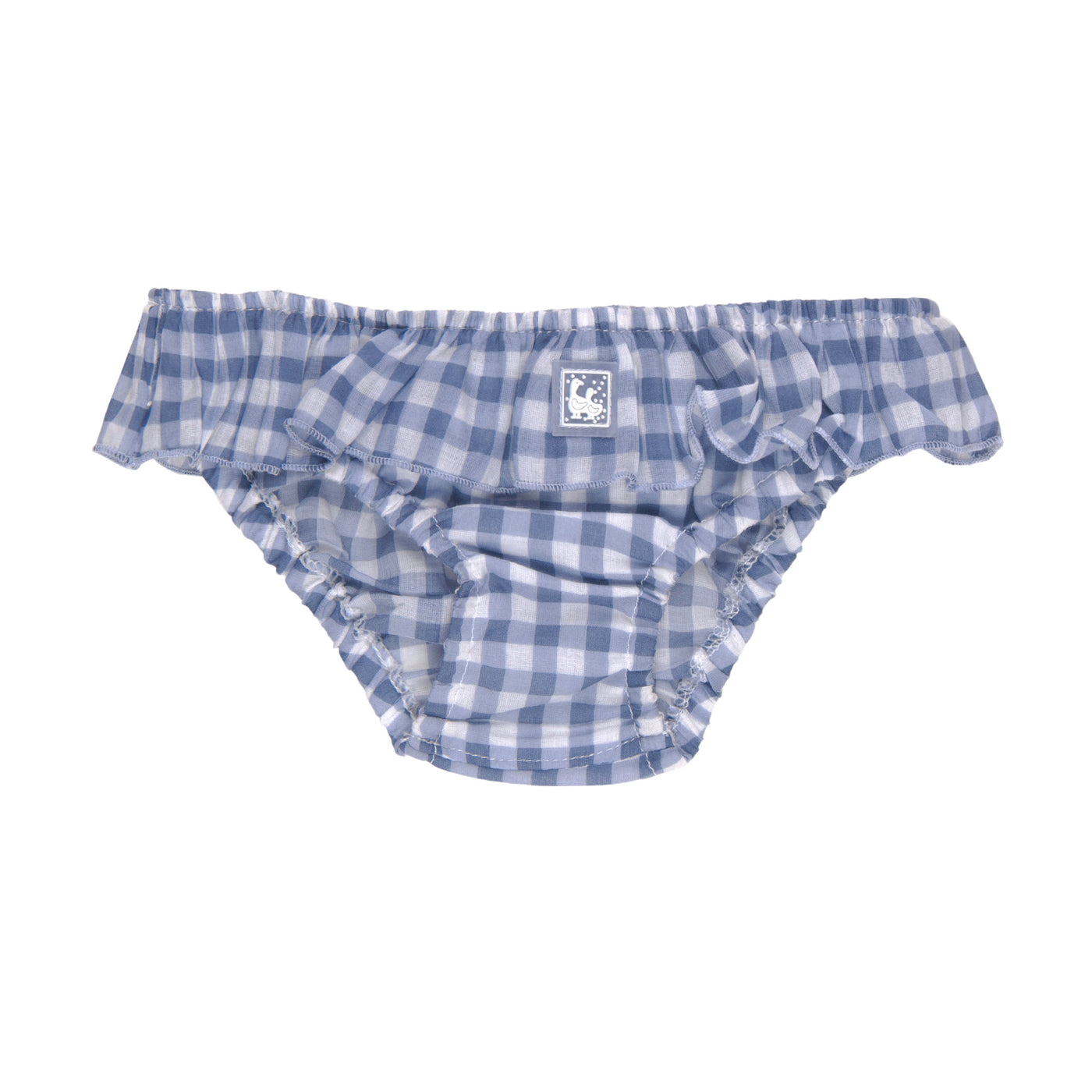 VICHY VOILE DIAPER COVER