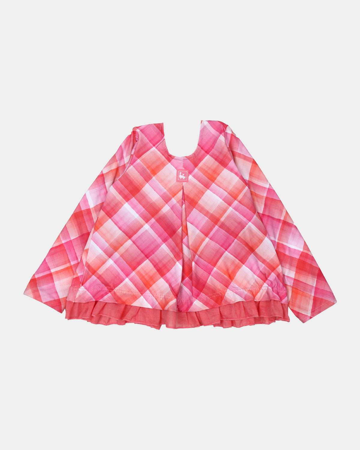 GIRL'S LONG-SLEEVED MADRAS SHIRT