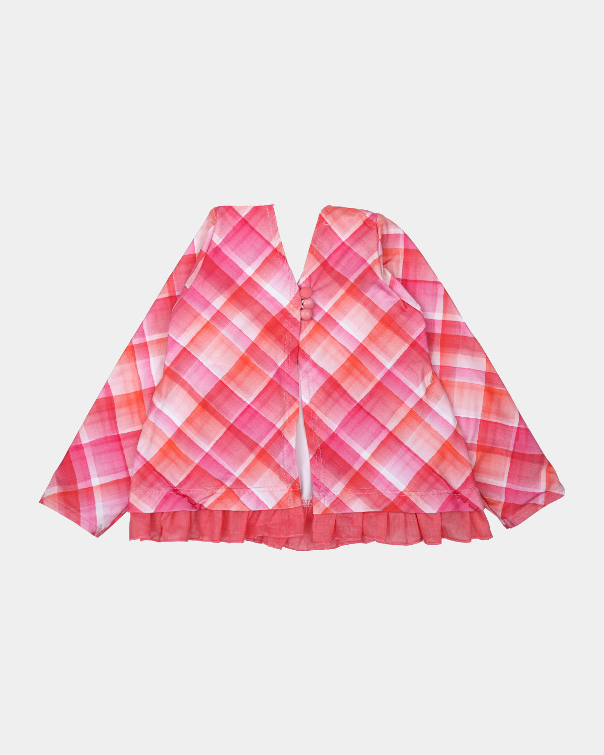 GIRL'S LONG-SLEEVED MADRAS SHIRT