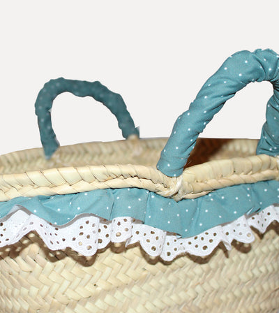 BASKET WITH DOTS