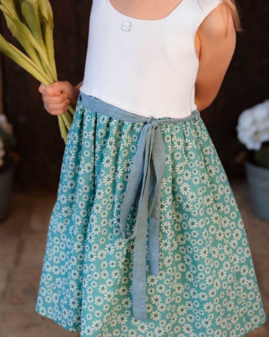 SANDRA DAISY STRAP DRESS