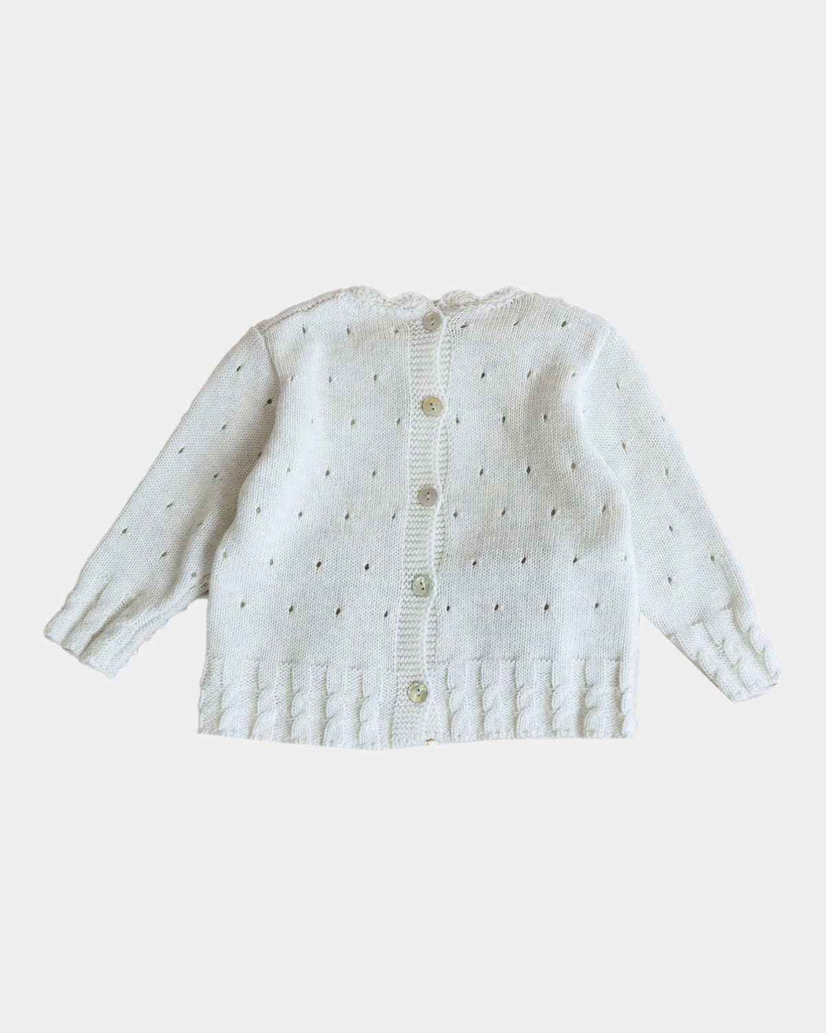 MAGLIA RICAMATA Ecru