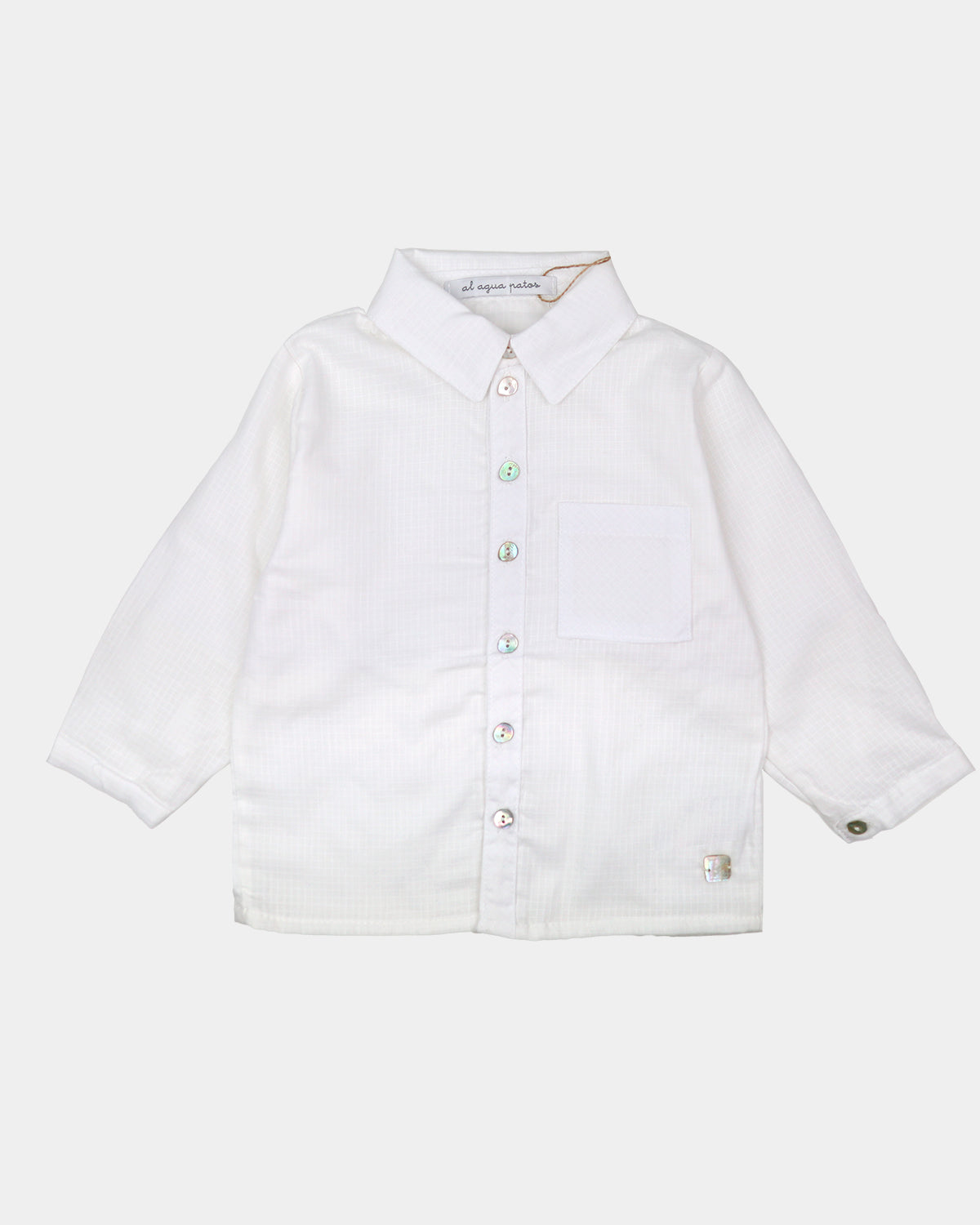 CAMISA CUADRITO BLANCO