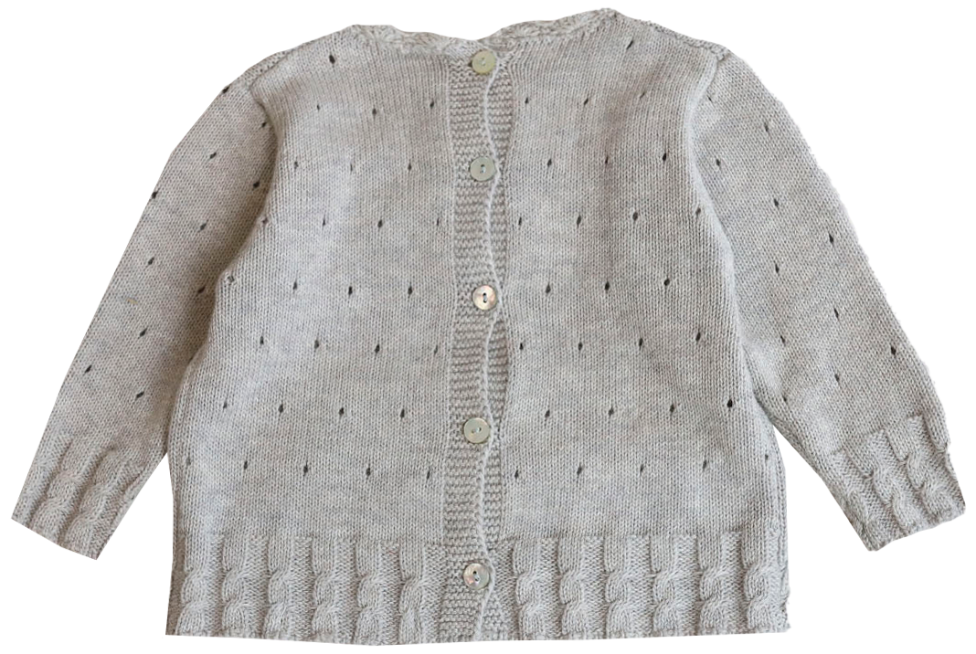 BEIG EMBROIDERED SWEATER