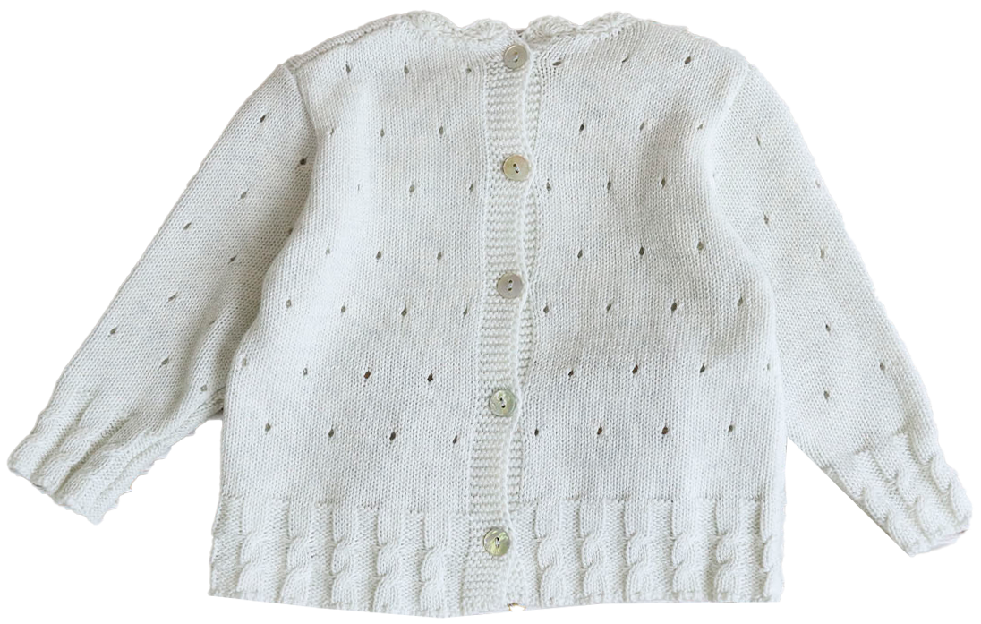 Ecru EMBROIDERED SWEATER