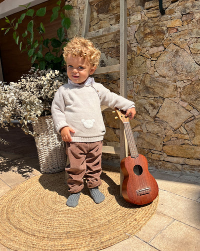 PANTALON GOMAS MARRON