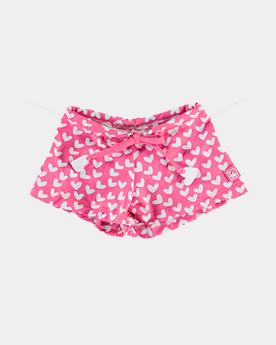 SHORT CORAZONES FUXIA