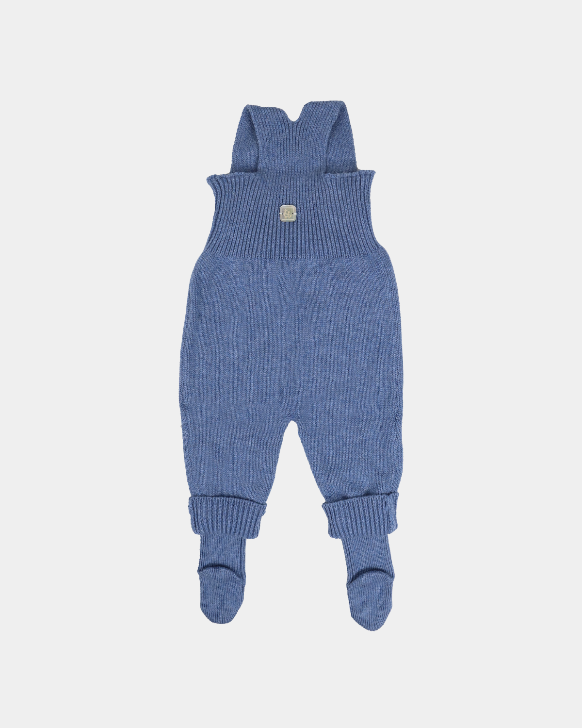 BLUE KNIT OVERALLS