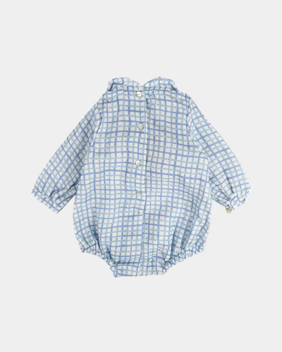 GREEN CHECK BLOUSE/BODY