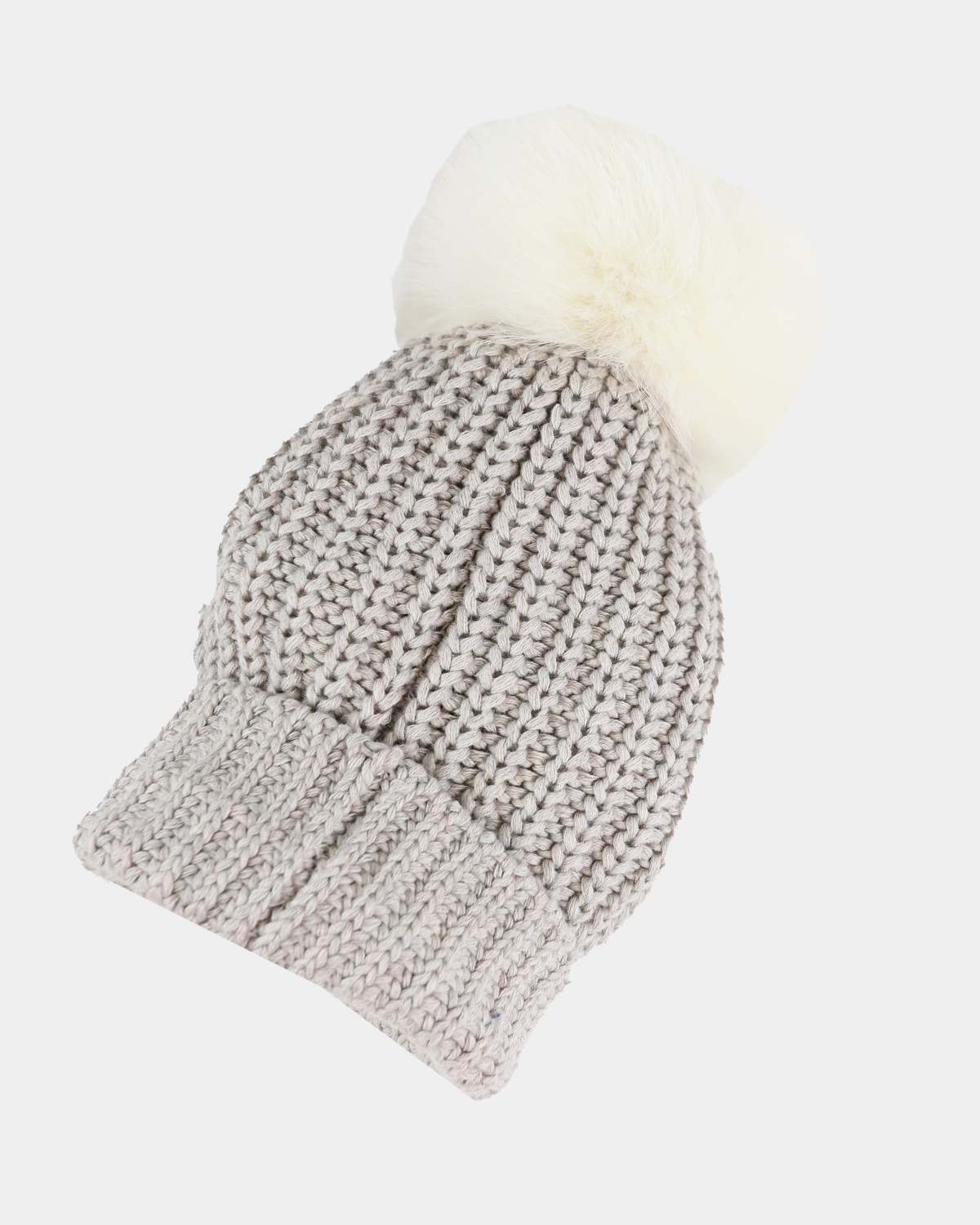 BEIG RIBBED HAT