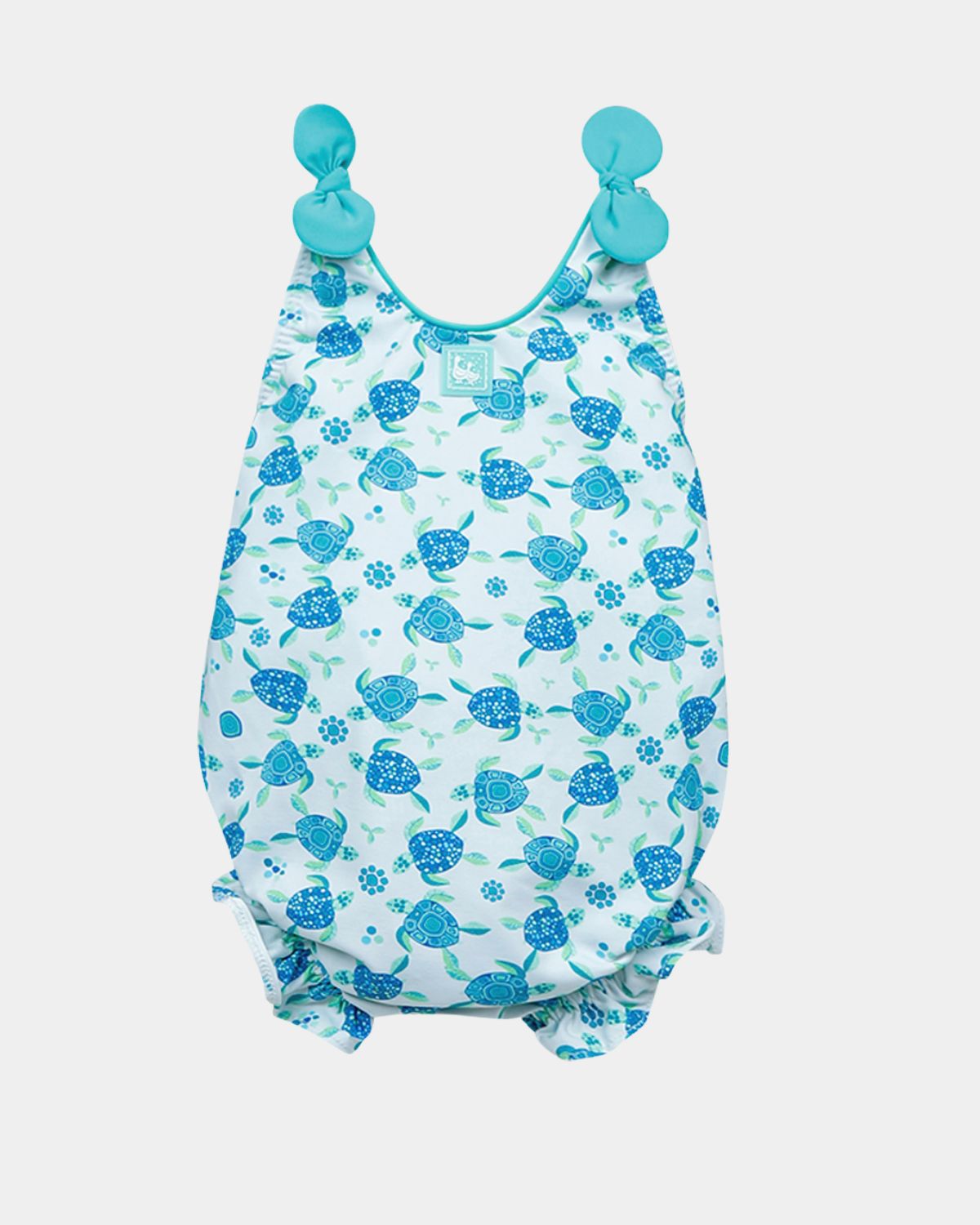 BAÑADOR BEBE TORTUGAS AZUL
