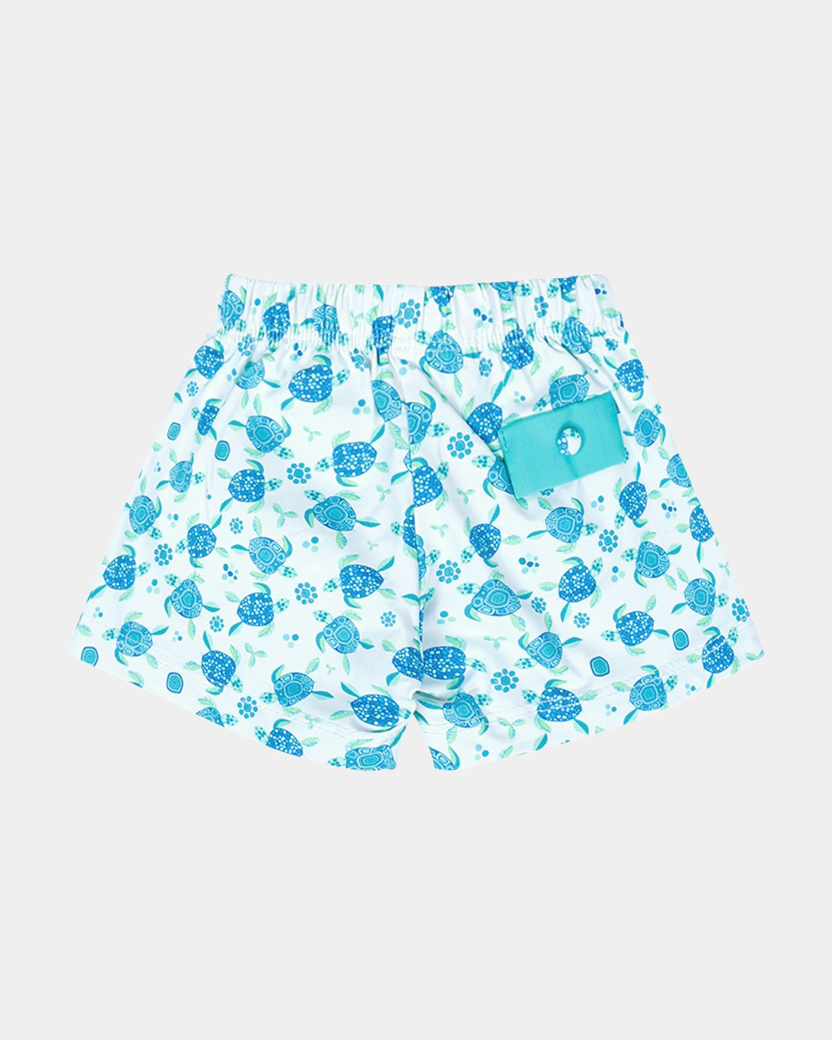 BOXER IN LYCRA TARTARUGHE BLU